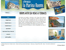 Tablet Screenshot of lamarinarooms.com